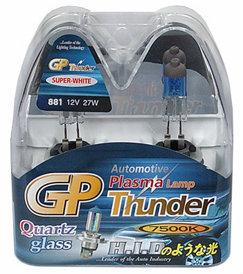 GP Thunder 7500K Super White Xenon Light Bulbs H1 H7 H8 H11 H11B 9005 9006 9012 - Imagen 30 de 44
