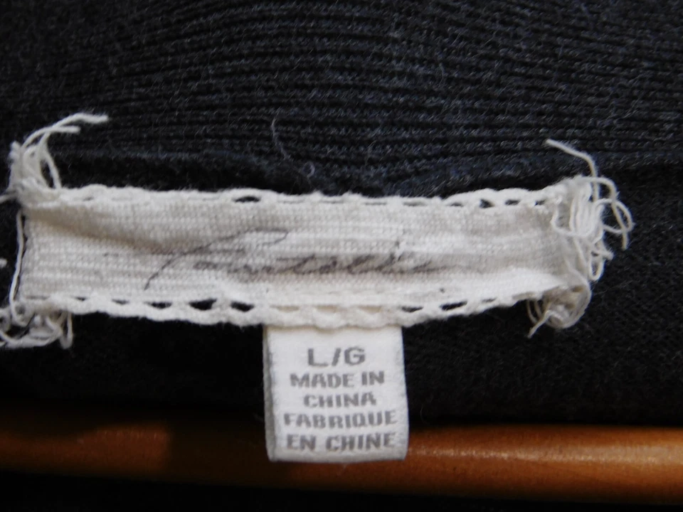 Suéter AGB Mujer L Gris Cárdigan Hecho en EE. UU. Elástico Foto 3 de 4