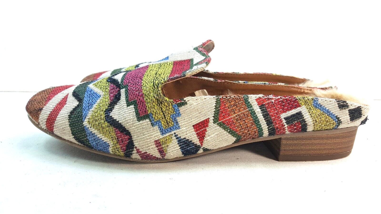 Universal Thread Women's Mules Aztec Pattern Clos… - image 1