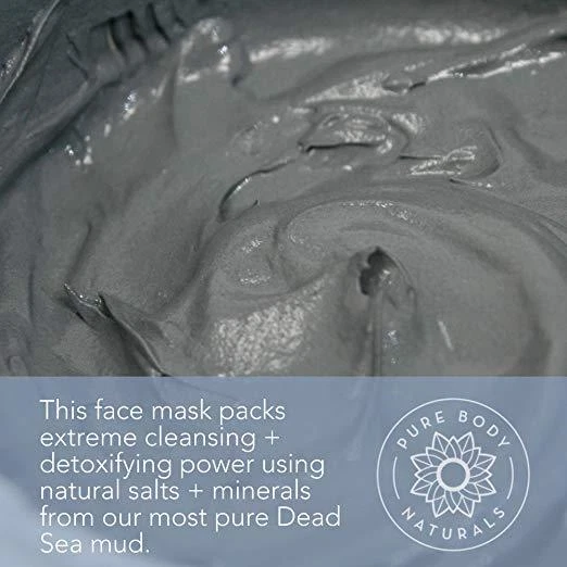 Máscara de lama orgânica rosto mar morto corpo acne karité ácido cítrico bentonita pele lisa - Imagem 4 de 4