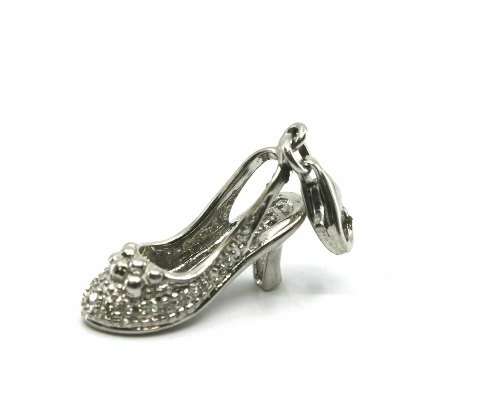 Подвеска в виде обуви из чистого белого золота 14 карат с бриллиантами (0,15 карата) t.w.) - Изображение 4 из 4