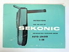 SEKONIC L-38 Light Exposure Meter INSTRUCTION MANUAL - Japan