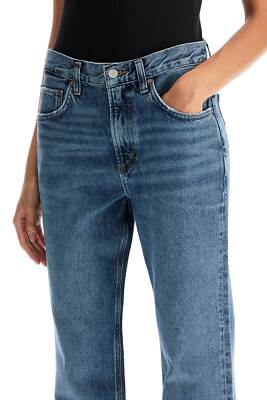 パンツ AGOLDE Women Straight Pants A1951601 ESNC BLUE Valen jeans with vintage effect AGOLDE Woman Tg. 30 JEANS
