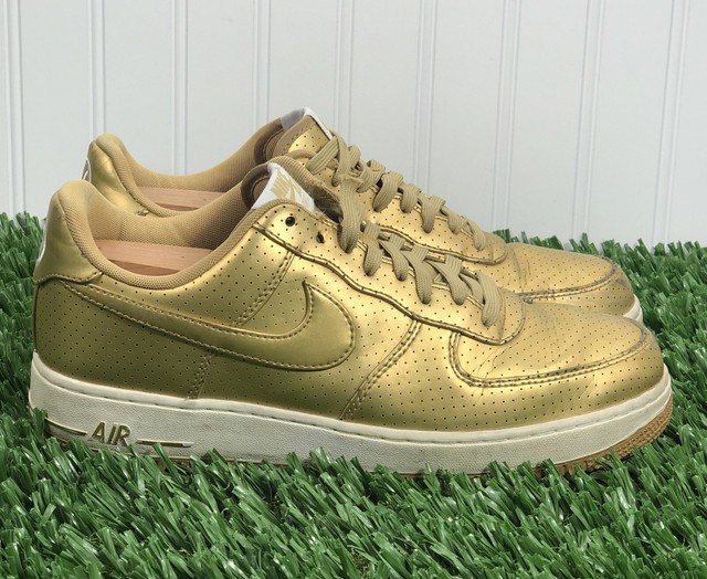 gold air force ones