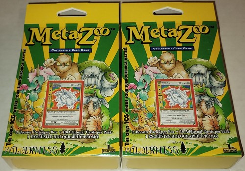 2x (TWO) MetaZoo Wilderness 1st Edition Factory Sealed Walmart Hanger Box +Promo - Picture 1 of 3