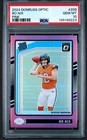 2024 Panini Donruss Optic - Rated Rookie Bo Nix #209 Pink Prizm (RC) PSA 10 Gem