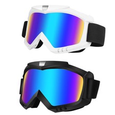 Dirt Bike Goggles, Motorcycle Goggles, 2 Pack ATV Goggles, Riding Goggles, Sk...