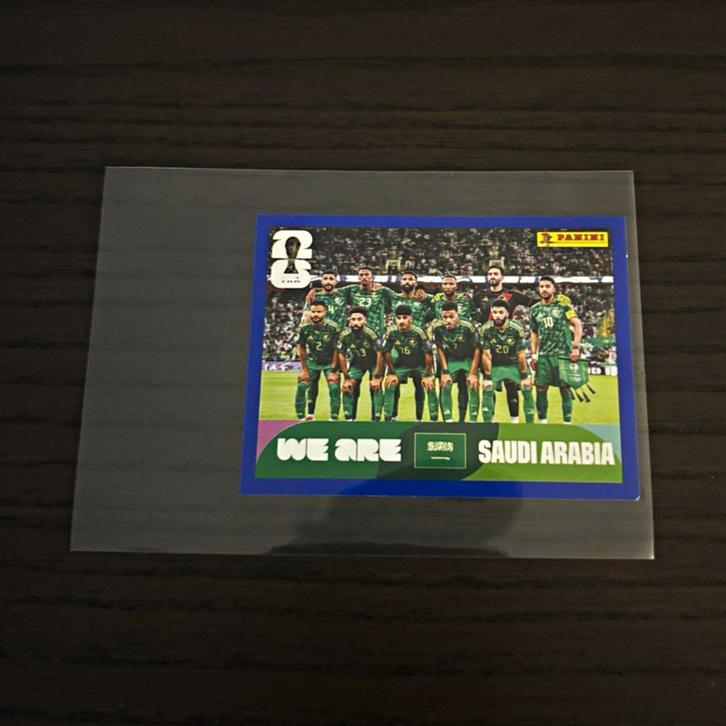 Panini FIFA World Cup 2026 Sticker KSA13 Saudi Arabia Team Picture (Blue Border)