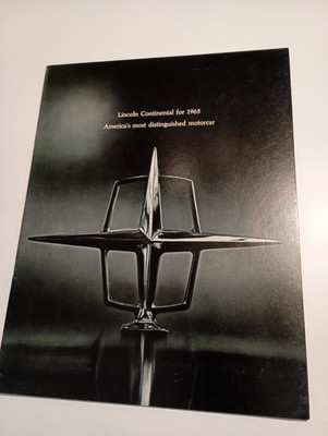 1965 Lincoln Continental Small Sales Brochure