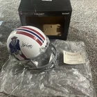 STEVE GROGAN AUTOGRAPHED NEW ENGLAND PATRIOTS FULL SIZE HELMET JSA