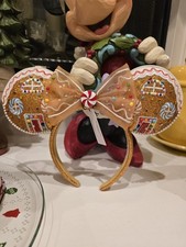 Disney BAUBLEBAR 2025 Christmas Holiday Gingerbread Minnie Ears Headband