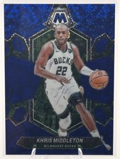 2023-24 Panini Mosaic - Khris Middleton #59 Fast Break Blue Mosaic Prizm /85