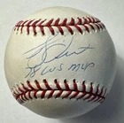 Bucky Dent Signed Baseball - Inscribed 78 WS MVP -Yankees- Steiner Authenticated