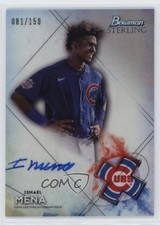 2021 Bowman Sterling Prospect Refractor /150 Ismael Mena #BSPA-IM Auto 07ke