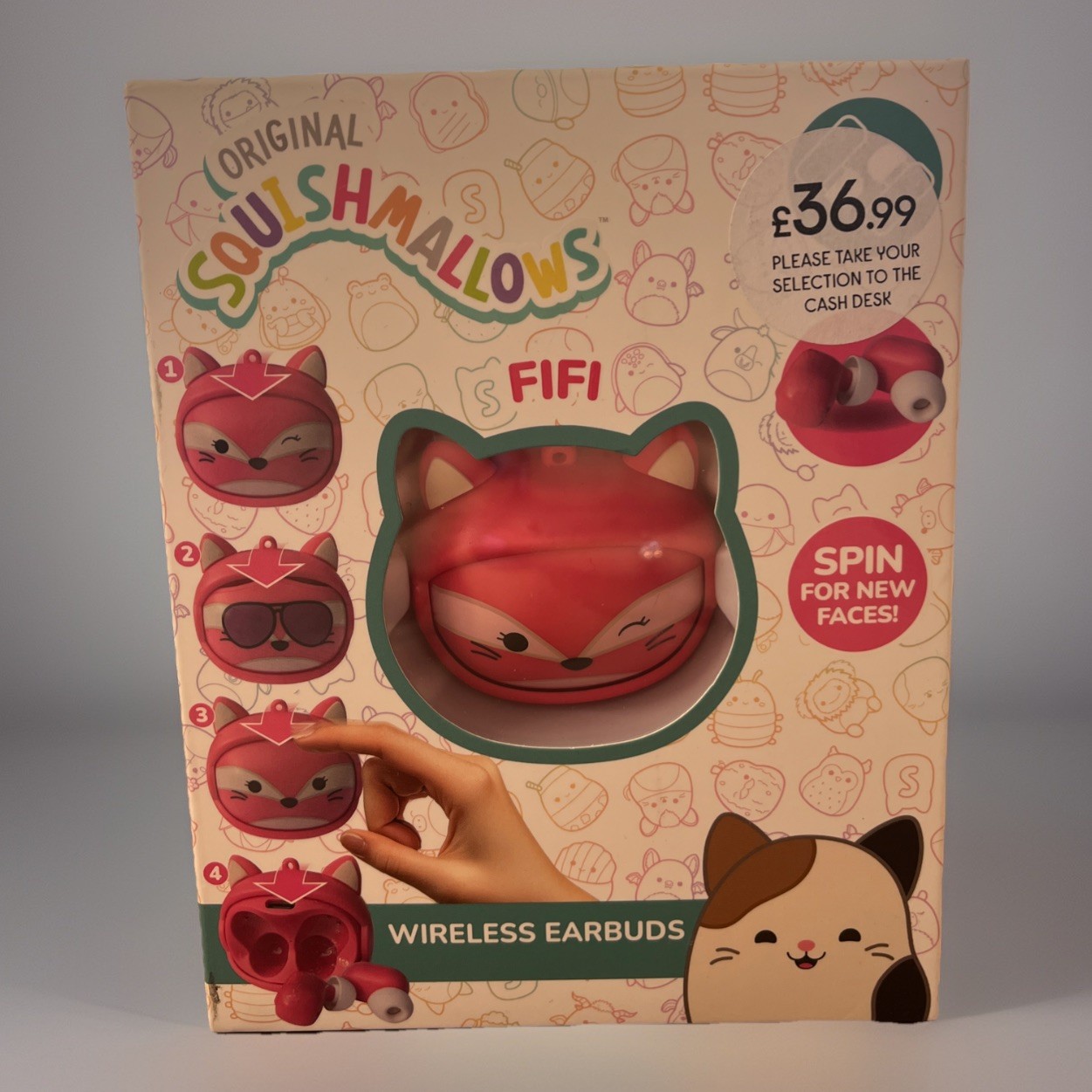 LAZERBUILT Squishmallows Face Change Cam Wireless Bluetooth Earbuds-FIFI #2