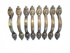 Set of 8 Vintage Brass Drawer Pull Handles