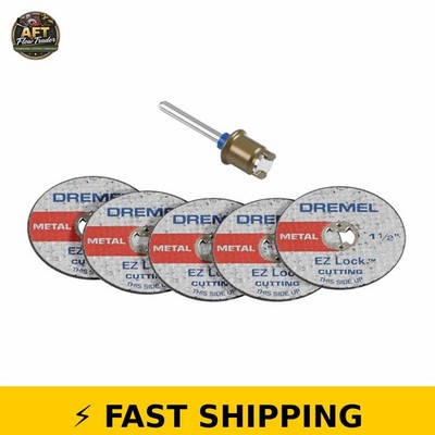 Dremel EZ406-02 EZ Lock Starter Kit with Mandrel & Cut-Off Wheels