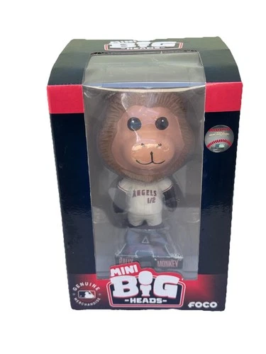 Foco Mini Big heads Bobblehead MLB Big Heads Angels Rally Monkey NEW