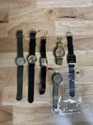 Lot of 6 Vintage Watches Elgin Seiko Citizen Wristwatches Watch READ