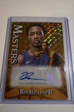 2024-25 Topps Finest Masters Auto Ron Holland II #MA-RHO Gold Geo Refractor /50 