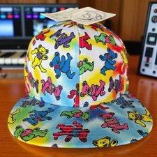 Bioworld Grateful Dead Tie Dye Cap Dancing Bears Snapback Adjustable OSFM NEW!