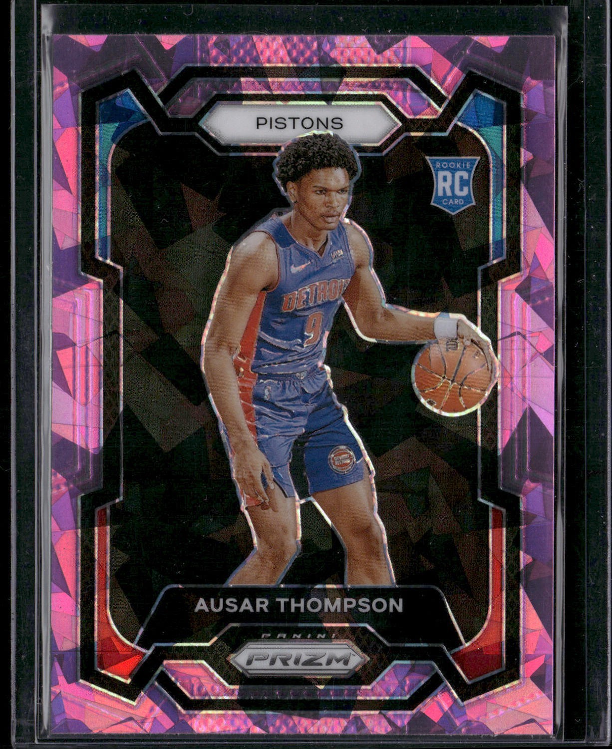 2023-24 Panini Prizm Ausar Thompson Rookie Pink Ice Prizm #178 RC Pistons