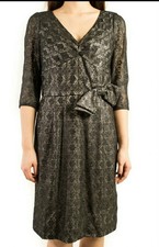 Marc by Marc Jacobs Black Lace Dress with Bow Small 4