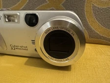 Vintage Sony Cybershot DSC-P52 3.2MP Digital Camera Silver - Tested
