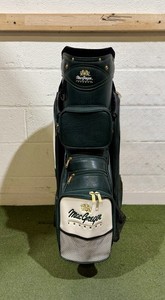 MacGregor Tourney Leather Cart Bag - 6-Way - 10 Pockets - Rain Cover Included