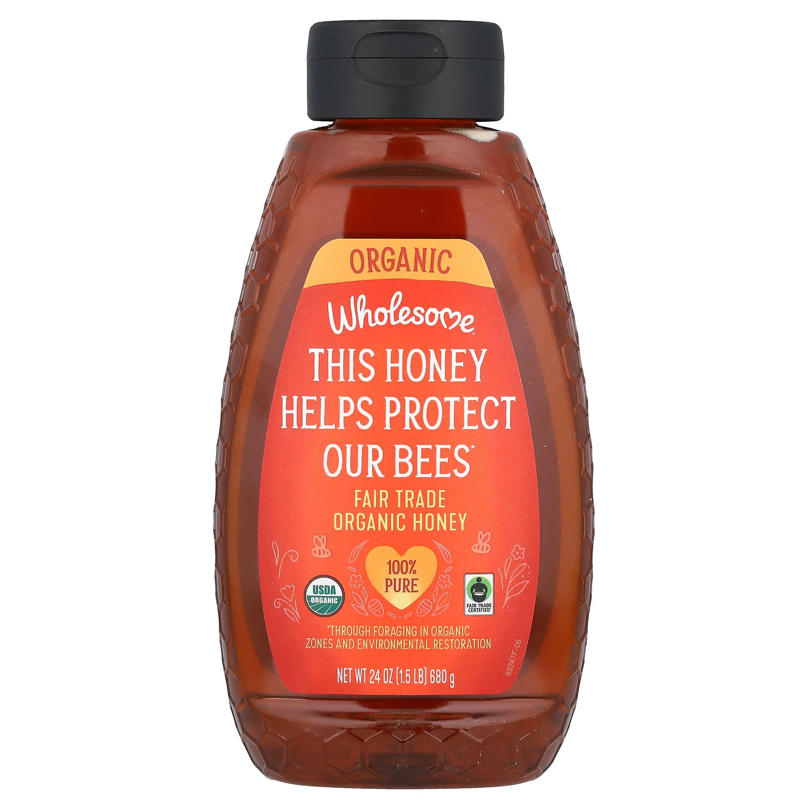 Органический мед Wholesome Sweeteners Inc 24 унции 680 г справедливая торговля без глютена 3690₽