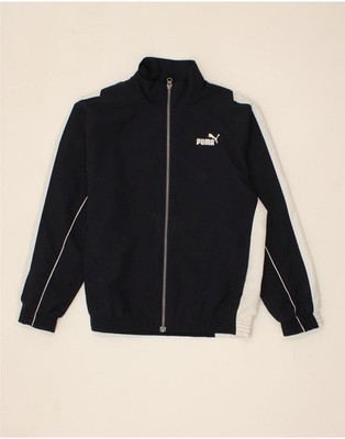 Puma Jungen Grafik Trainingsanzug Oberteil Jacke 11-12 Jahre Large Navy Blau RF02