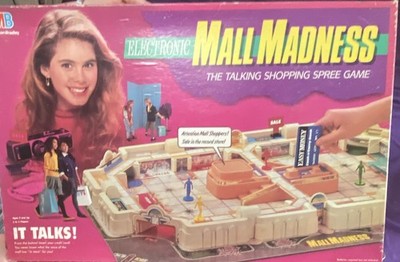 MB Electronic Mall Madness Talking Shopping Spree Board Game, 