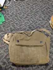 Borsa a tracolla vintage militare in tela borsa utility maschera antigas