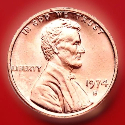 1974-S US Lincoln Memorial Cent RED BU From Original Roll FAST S&H W/Tracking