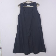Columbia Dress Womens Medium Black Omni-Shield Sleeveless Hiking Travel Outdoor