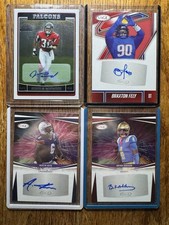NFL Autograph Lot (4) SAGE Autos + Jerious Norwood Falcons RC Auto