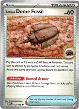 Antique Dome Fossil Non-Holo SV: Scarlet & Violet 151 152/165 NM Common