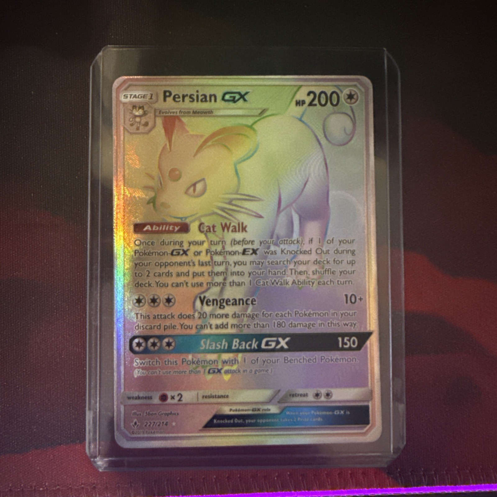 Persian GX (Secret) 227/214 Sm-Unbroken Bonds Holo