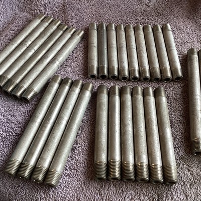 Mixed Lot of 1/4 MNPT  Pipe Nipples Stainless Steel Sch 80 .NEW 