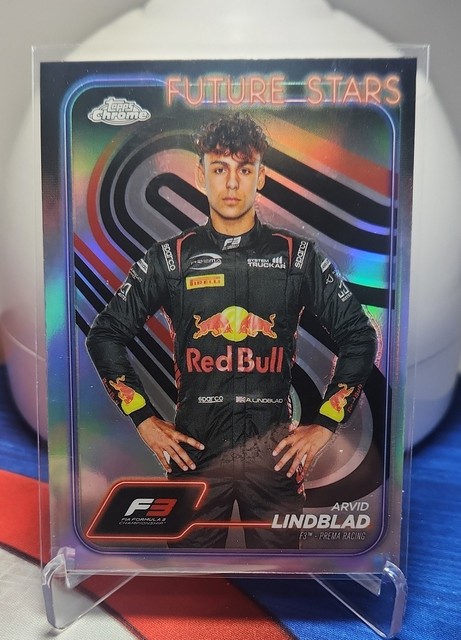 2024 Topps Chrome Formula 1 - F3 Drivers Future Stars Arvid Lindblad #45