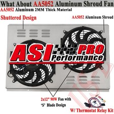 Radiator Shroud+Fan+Relay For 70-81 Pontiac Firebird Trans Am Esprit Formula