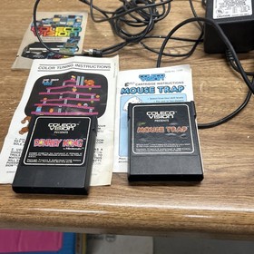 ColecoVision Video Game Console with Power Supply Untested with 2 Games