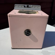 VTG 1950s Structo Pink Toy Washing Machine Metal Mid-Century Washer MCM Read