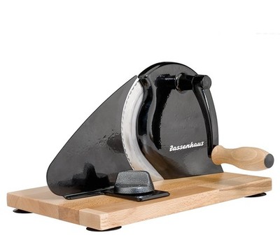 Zassenhaus Manual Bread Slicer, Classic Hand Crank Home Bread Slicer