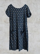 White Stuff Navy Print Dress Size 16