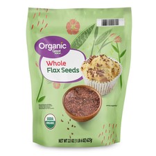 Great Value Organic Whole Flax Seed, 22 oz Free Shipping