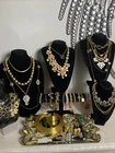 Vintage Gold Tone Signed /unsigned Jewelry Lot#585