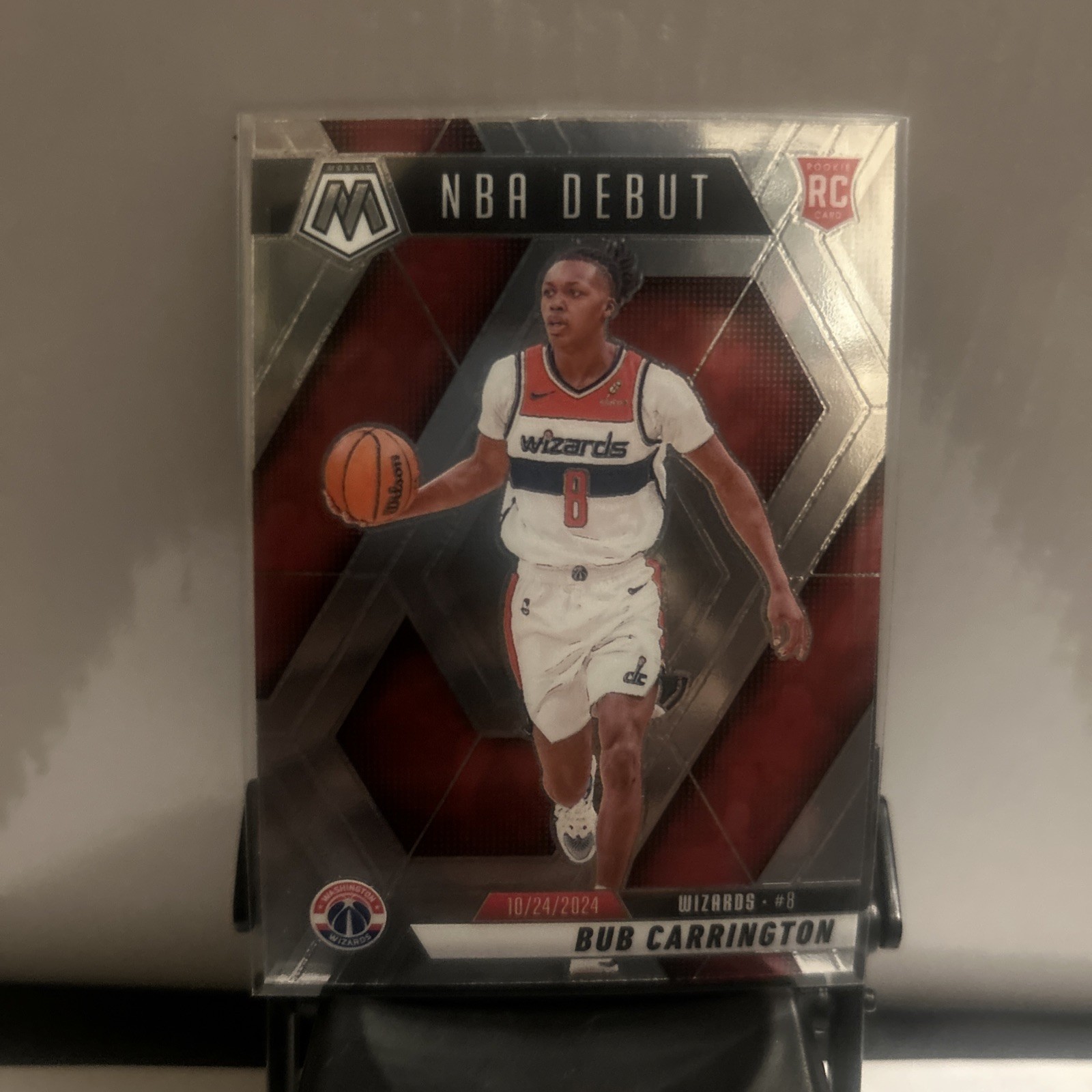2024-25 Panini Mosaic - NBA Debut Bub Carrington #259 Silver Prizm (RC)