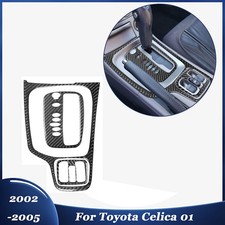 3pcs Carbon Fiber Interior Shifter Gear Console Trim Cover For Toyota Celica