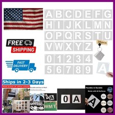 Reusable 1-Inch Letter  Number Stencils Kit - 36 Pcs for Endless DIY Creativity